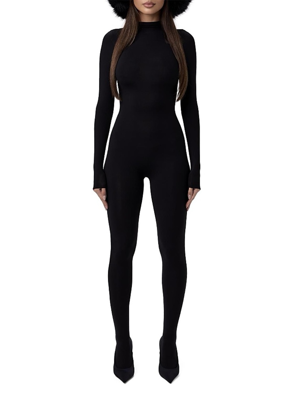 Naked Wardrobe Black Bodycon Jumpsuit